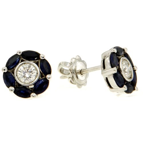 Earrings Crivelli Woman ZAFFIRO in Gold Zaffiro 1.20 Ct 10007426 - 10007426